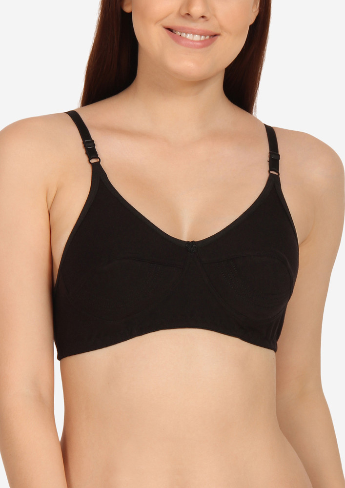 Midday Adventures Black Non Wired Non Padded Bra