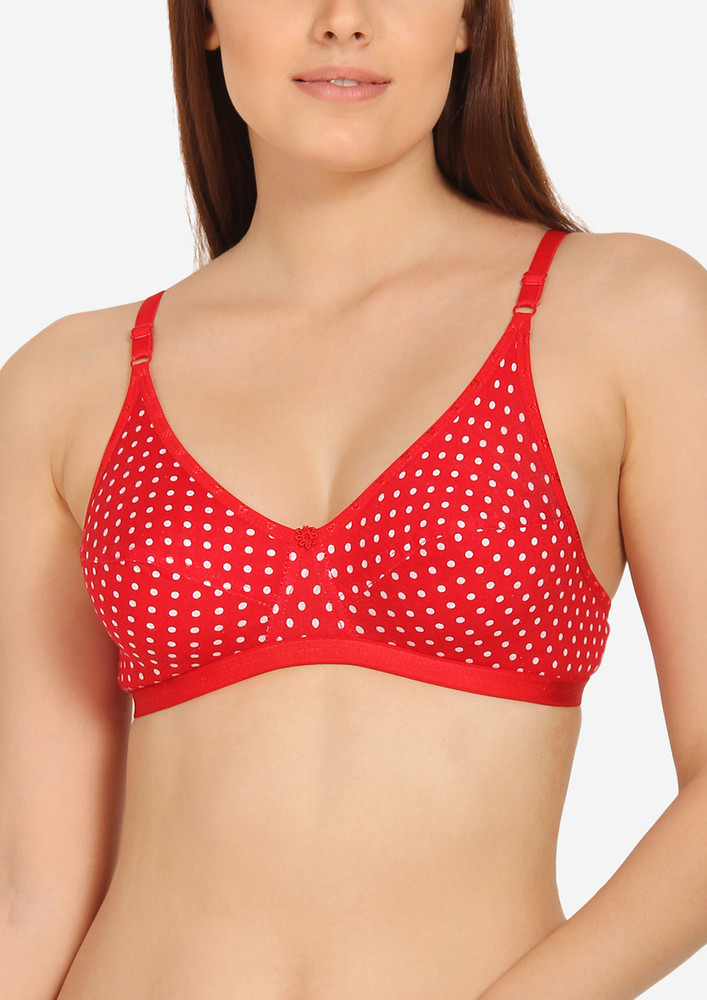 Pure Bliss Red Non Wired Non Padded Bra