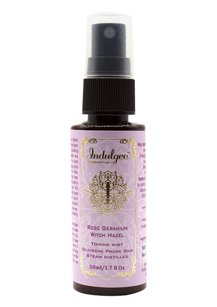 Indulgeo Essentials Rose Geranium Witch Hazel Facial Mist/Toner 50ml