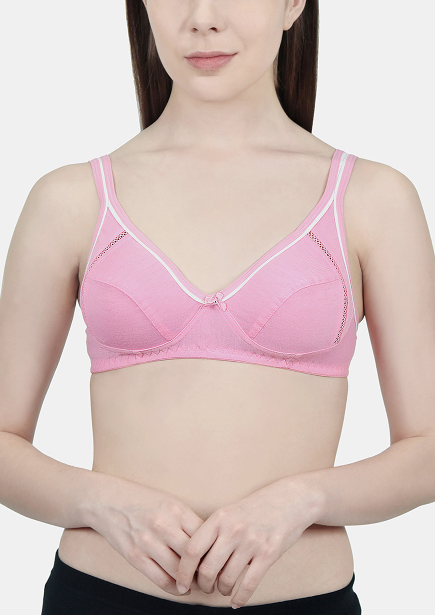 ABSTRACT TOUCH PINK NON WIRED NON PADDED BRA