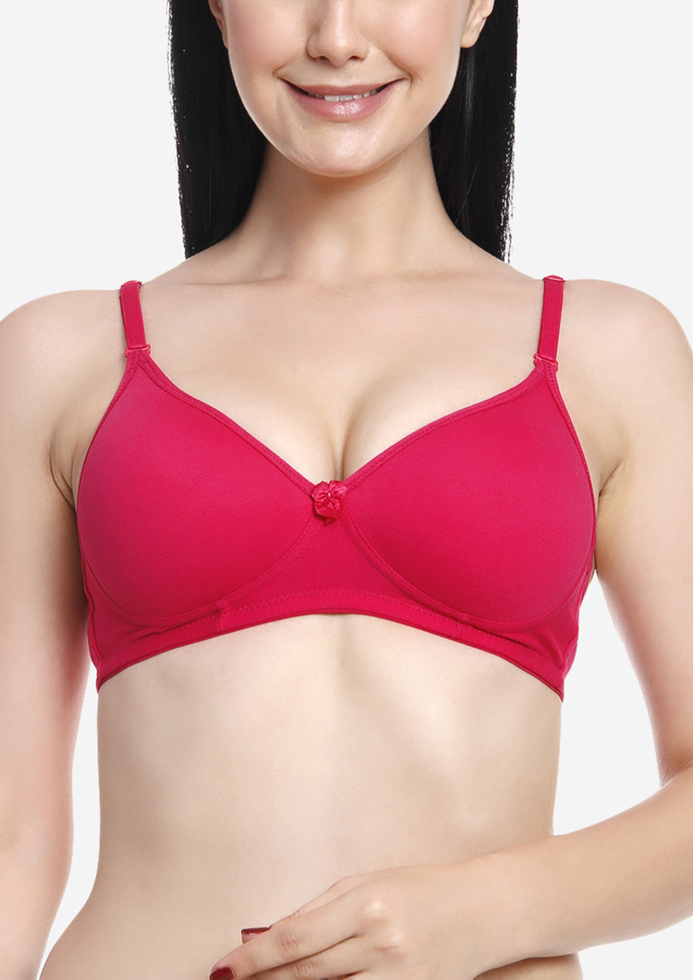 Buy DREAMING COMFORT FUSHIA NON WIRED PADDED BRA for Women Online in India