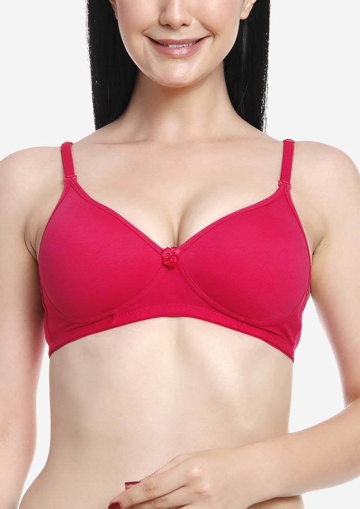 A Day Out Fushia Non Wired Padded Bra
