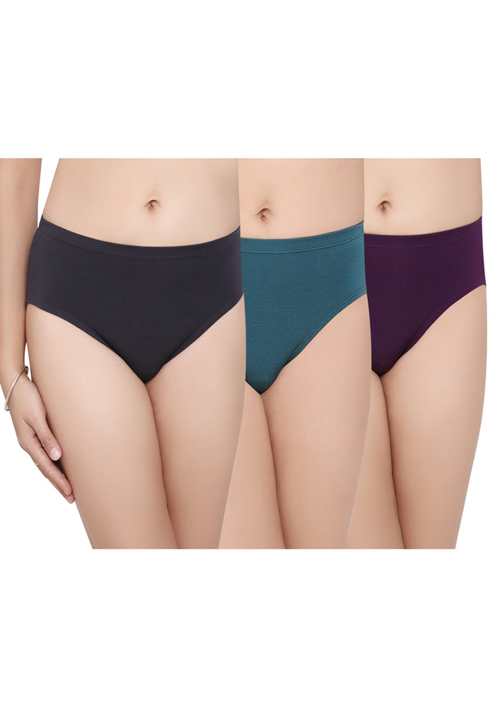 In Shape Women Pack Of 3 Assorted Hipster- Isin-009