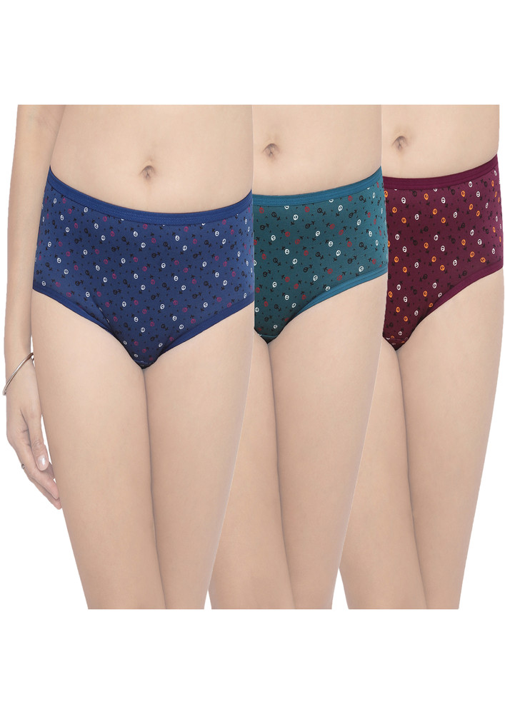 In Shape Women Pack Of 3 Assorted Hipster- Isoe-010
