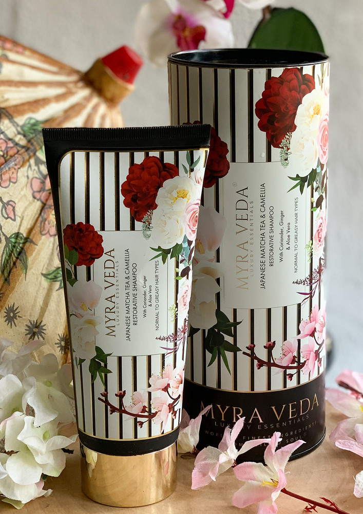 Japanese Matcha Tea & Camellia Restorative Shampoo-200ml