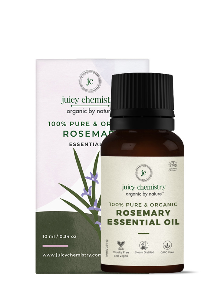 Juicy Chemistry 100% Organic Rosemary Essential Oil 10ml / 0.34oz
