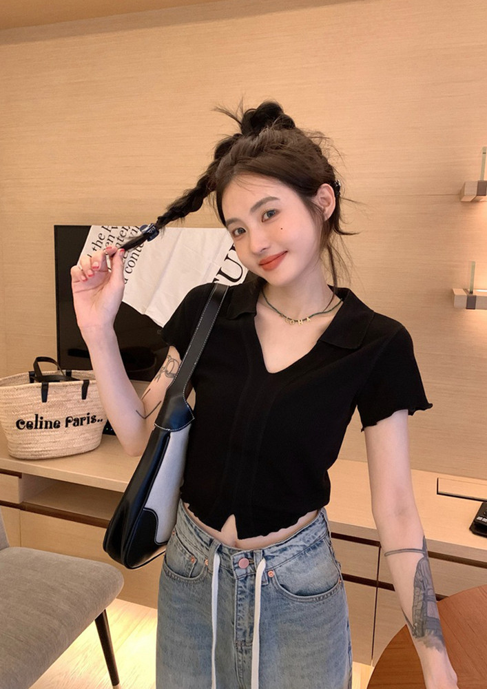 Perfect For You Black Blouse