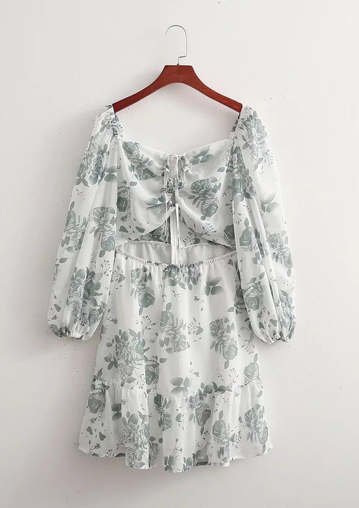 FOR MY CASUAL OUTINGS PRINTED CHIFFON DRESS