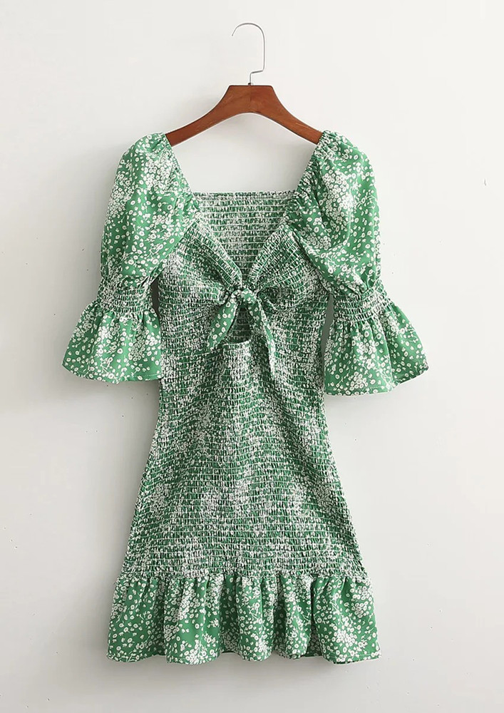 Perfect For Spring Green Dress