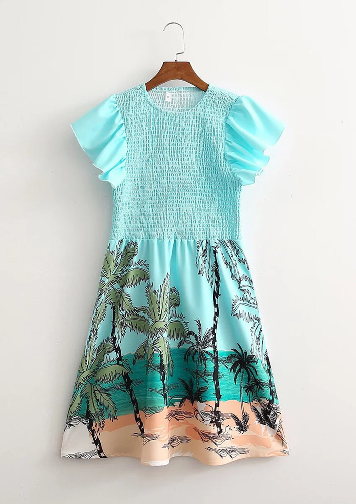 ALL THE FUN VIBES PRINTED DRESS
