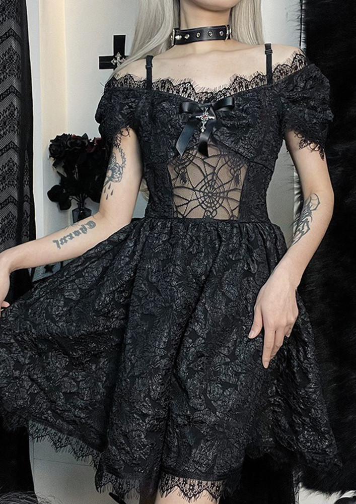 Gothic Style Black Dress