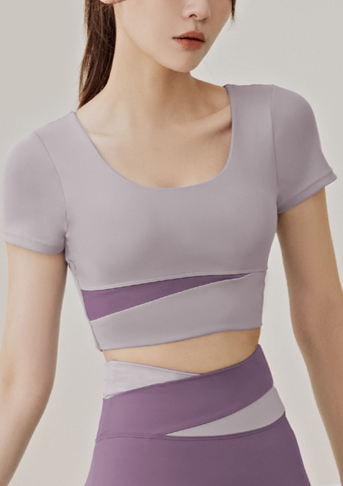 ACTIVELY YOURS PURPLE TOP