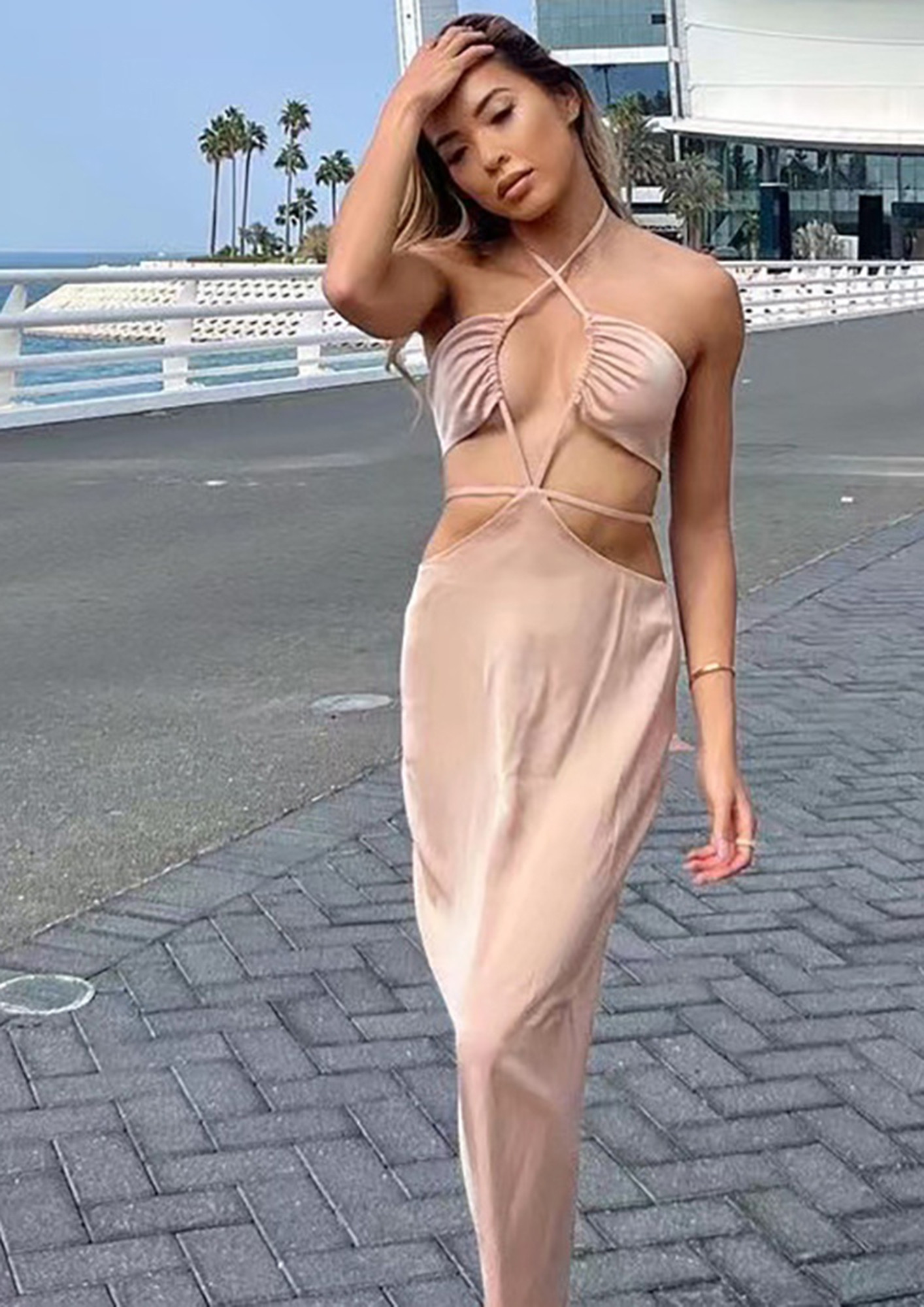 BAD AND BOUJEE PINK BODYCON DRESS