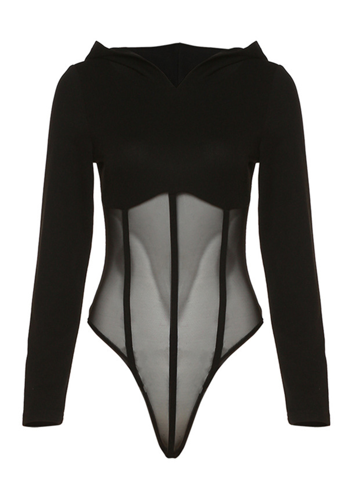 Chic Black Bodysuit - Lace Bodysuit - Long Sleeve Bodysuit - Lulus