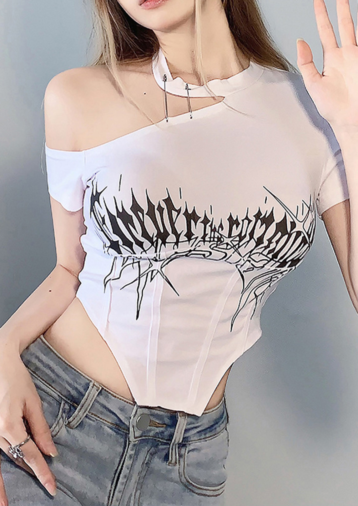 EDGY ANGEL WHITE TOP