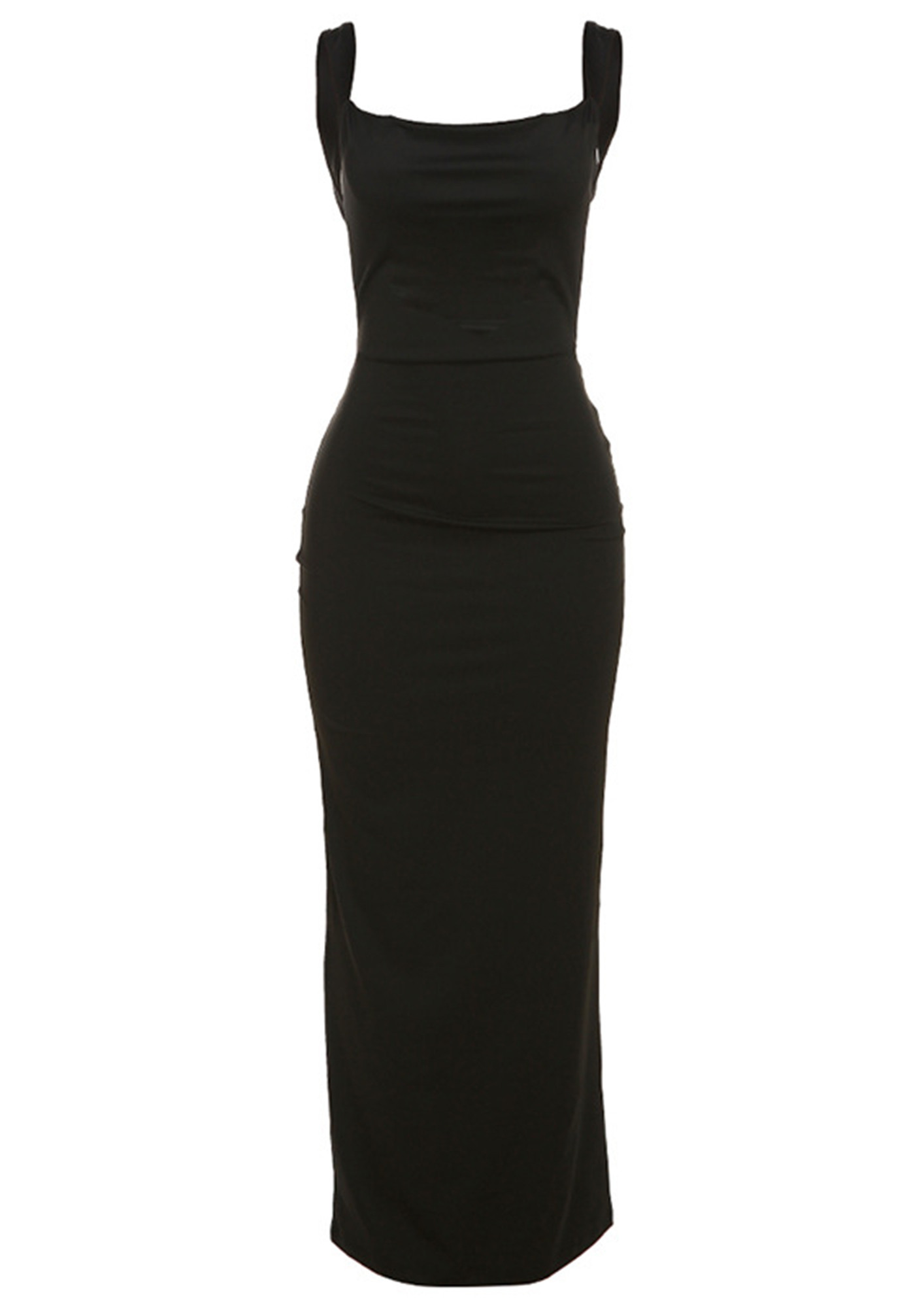 Buy BLACK CUT-OUT FRONT BODYCON COCKTAIL DRESS for Women Online in India