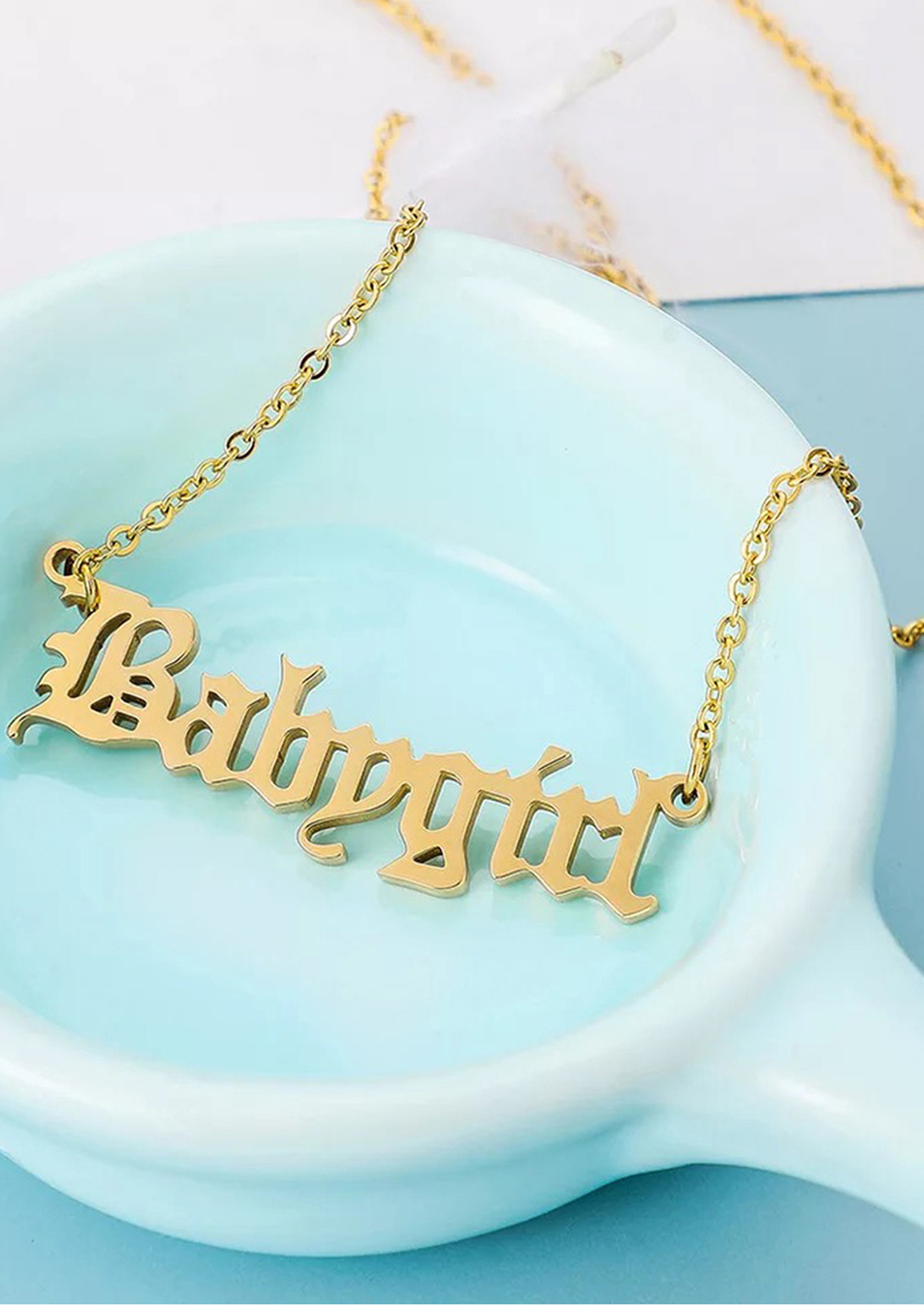 Amazon.com: Holibanna English Choker Letter Necklace for Women Statement  Necklace Fashion Pendant Necklace Choker Necklace for Women Letter Pendant  Choker English Pendant Necklace Charming Gem Baby : Clothing, Shoes &  Jewelry