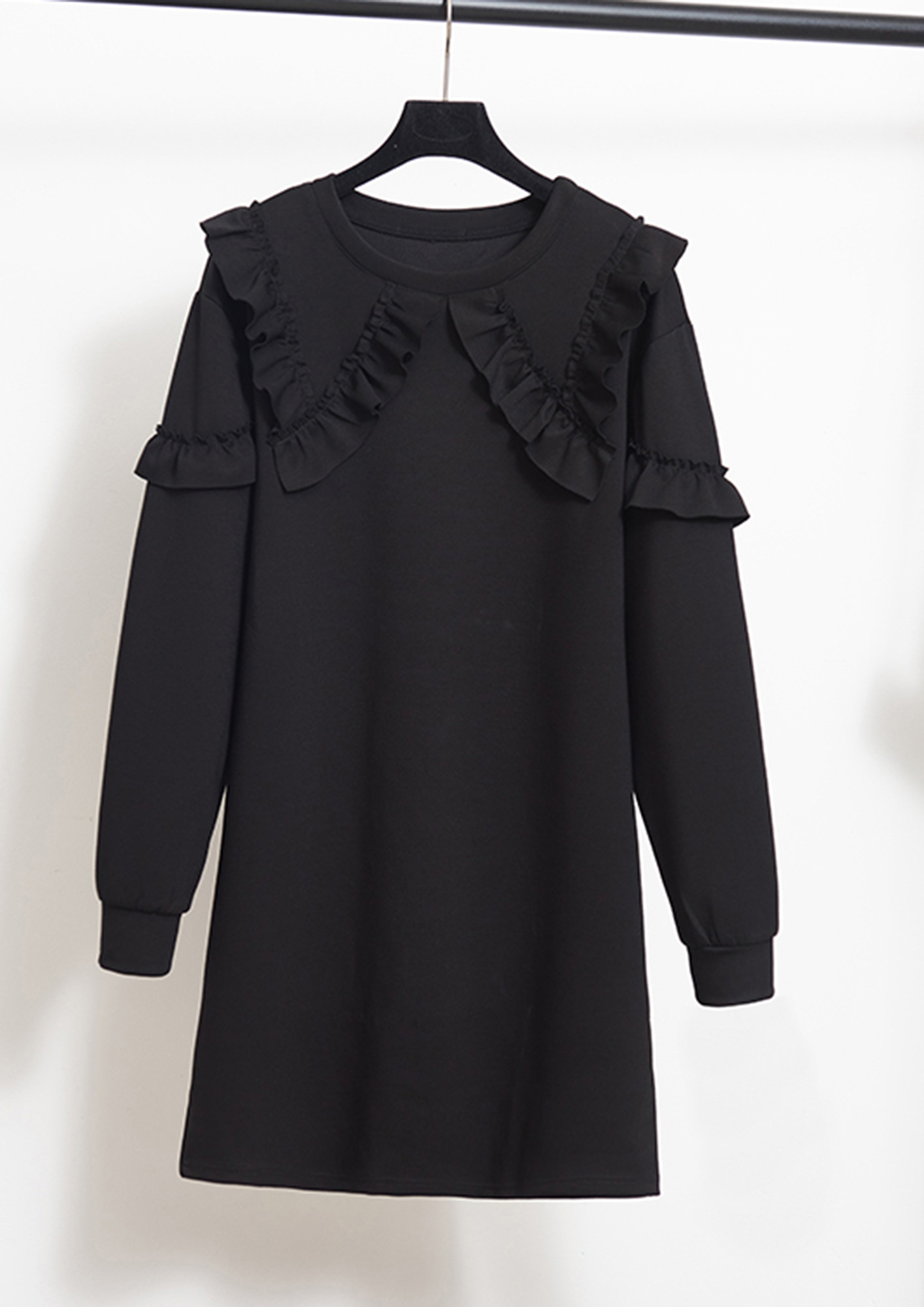 LOOK AROUND BLACK WINTER DRESS