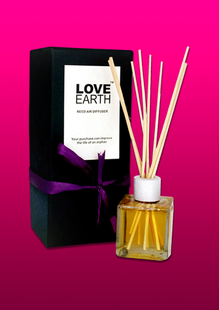 Love Earth Reed Diffuser Rose Fragrance With Rose Extracts - Aromatherapy