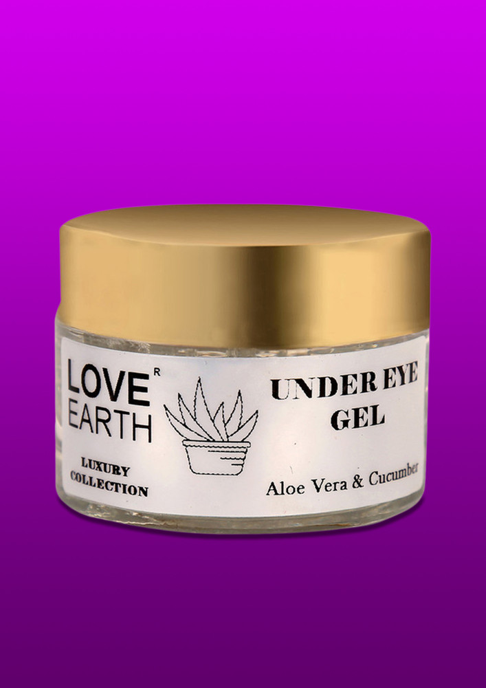 Love Earth Organic Under Eye Gel With Aloe Vera & Cucumber Extracts 50gm