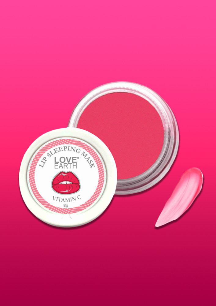 Love Earth Lip Sleeping Mask With Vitamin C & Essential Oils For Soft, Long-losting, Moisturised & Supple Lips