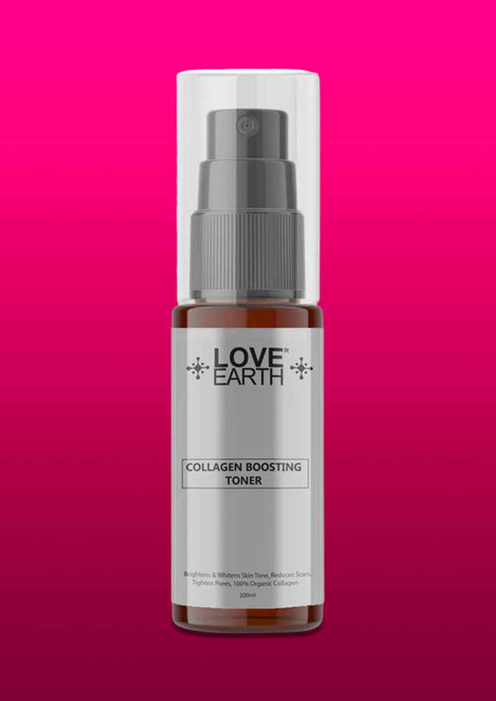 Love Earth Collagen Boosting Toner With Aloe Vera Extracts And Glycerin For Scar Reduction,fine Lines & Ageing 100ml