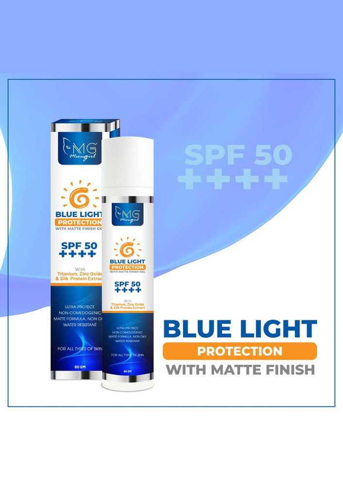 MGmeowgirl Blue Light Protection with Matte Finish Gel SPF 50++++ - pump bottle (60 gm)