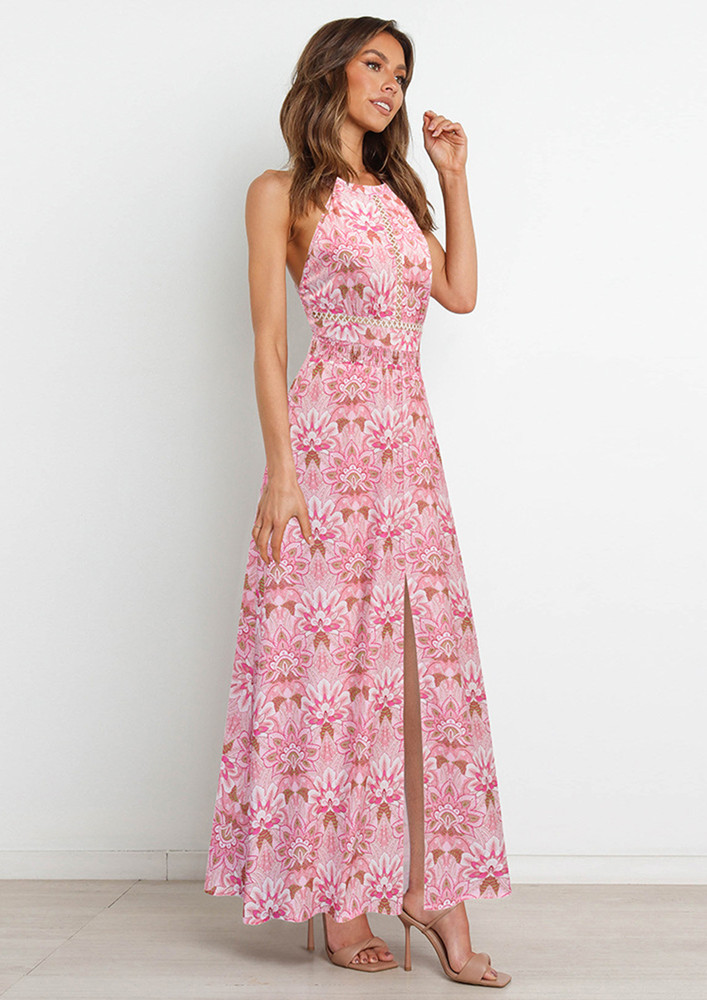 Blooming High Pink Floral Dress