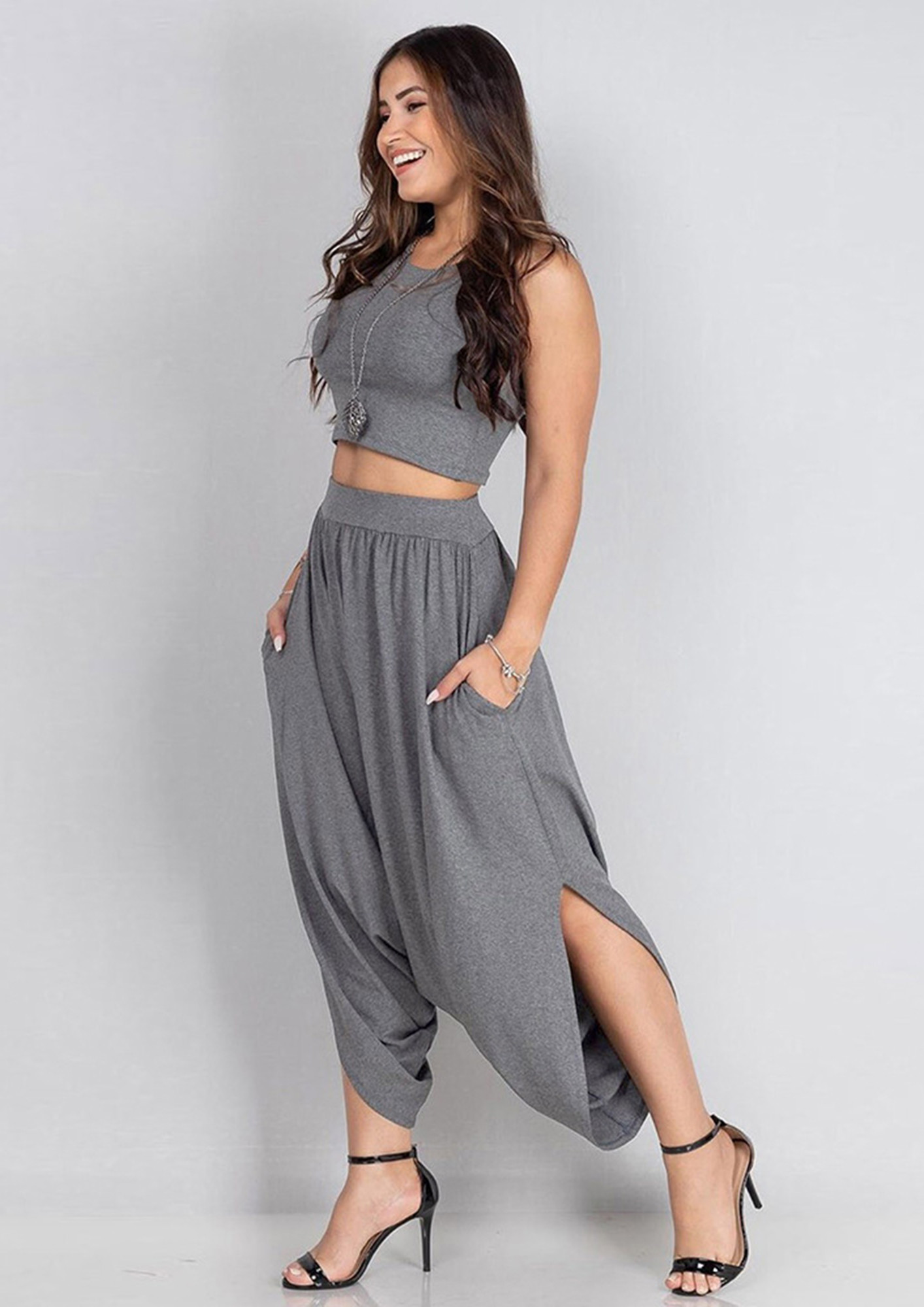 KEEP IT COOL GREY TWO PIECE SET