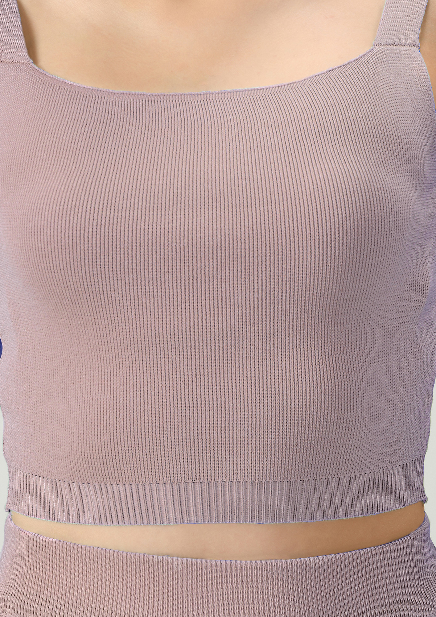 Lavender Sweater Set - Ribbed Cardigan Sweater - Cropped Cami Top - Lulus