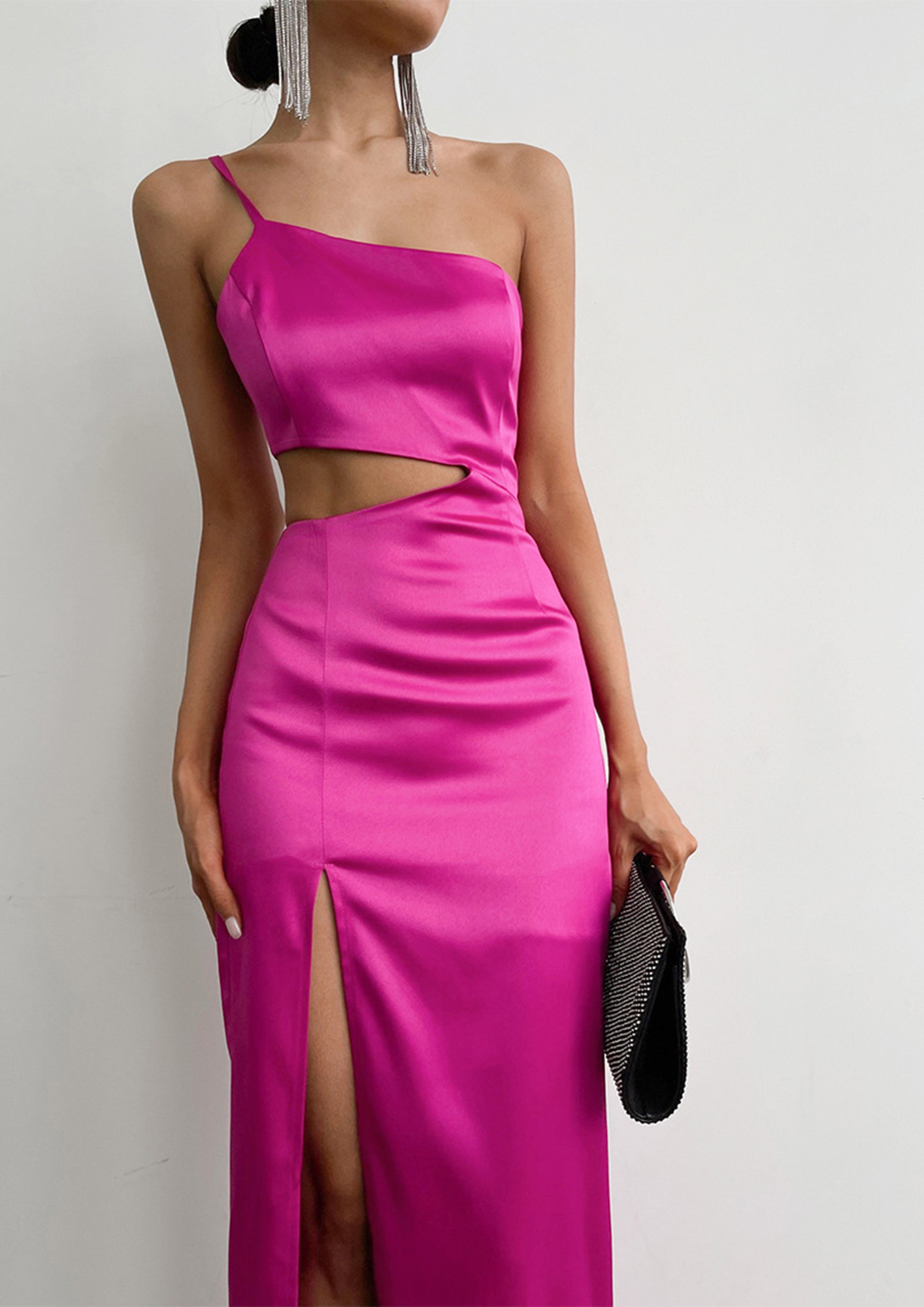 Burgundy Bodycon Dress - Bodycon Mini Dress - Asymmetrical Dress - Lulus