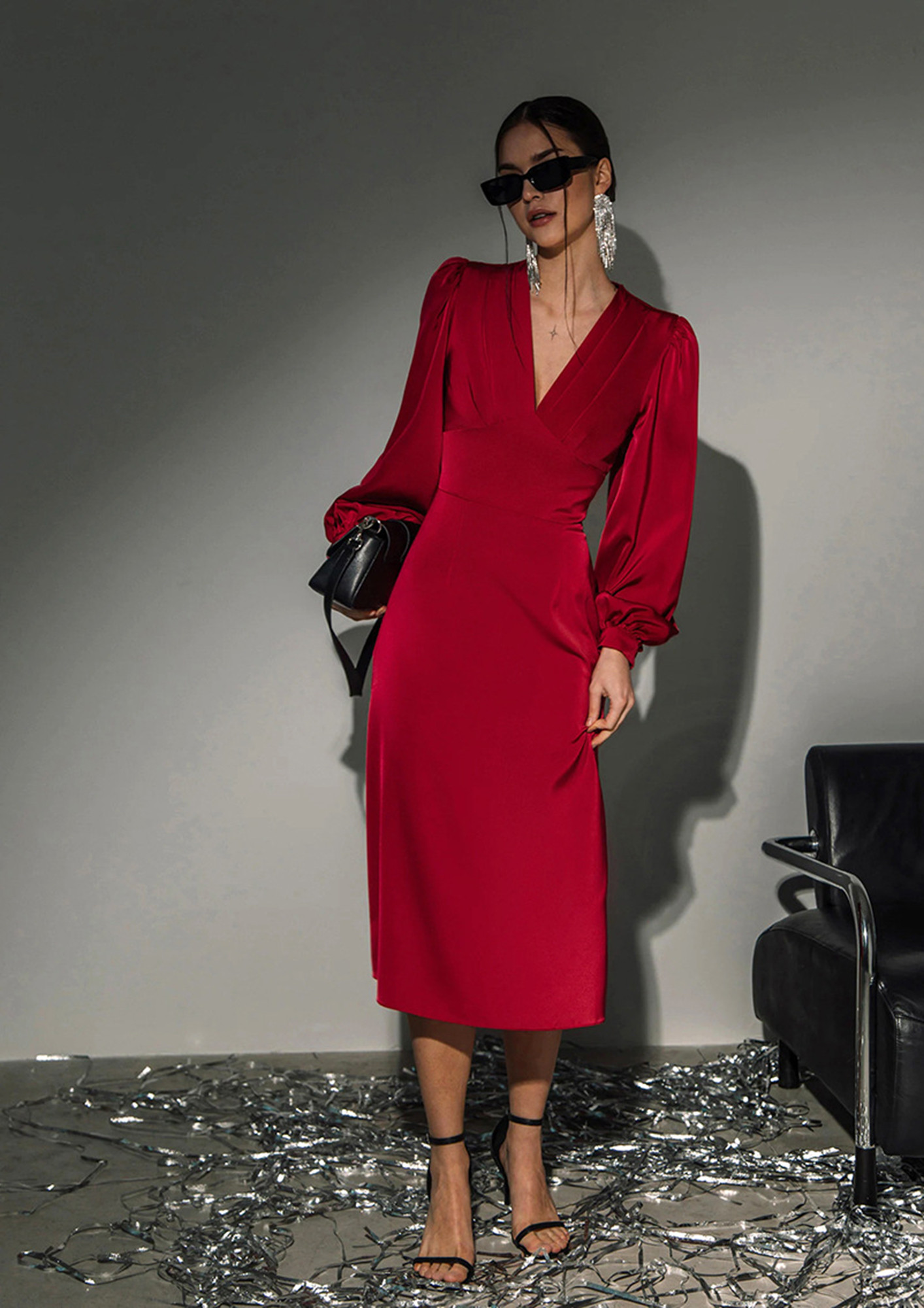 All I Want Red Tartan Plaid Midi Dress – Shop the Mint