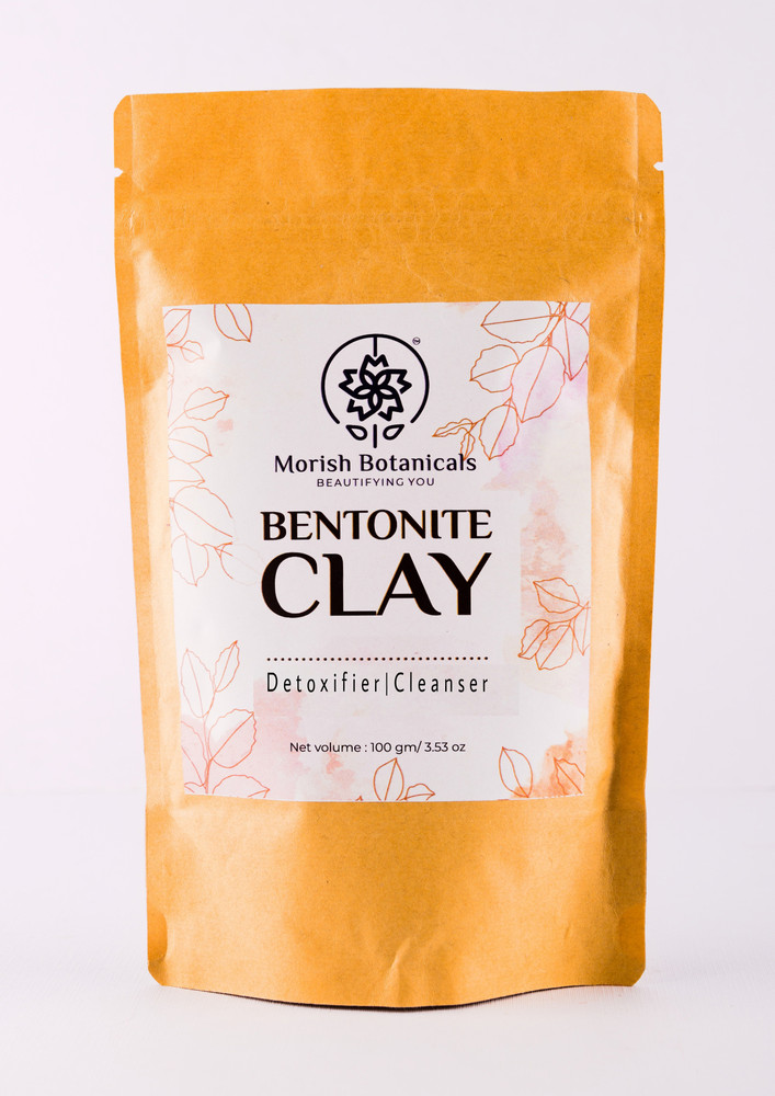 Morish Botanicals Bentonite Clay, for Face Mask & Scalp Detox 100 gram