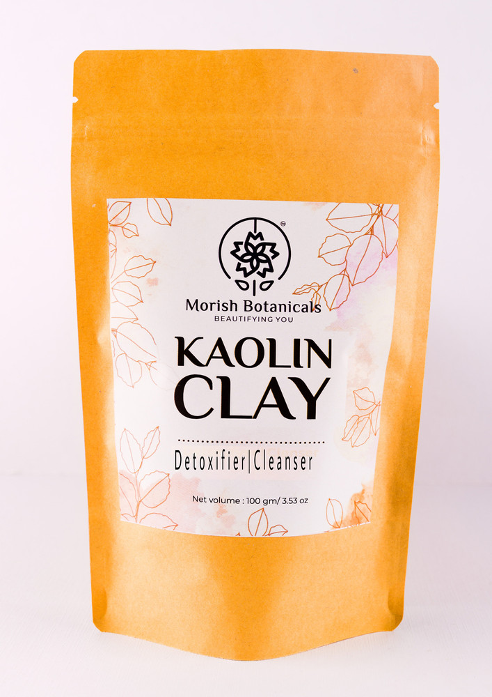 Morish Botanicals Kaolin Clay,Pure Clay Powder for Face & Hair Masks, 100gms
