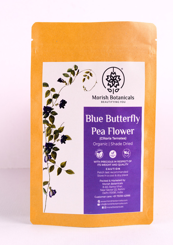 Morish Botanicals, Blue Butterfly pea Flower Dried- 50gm