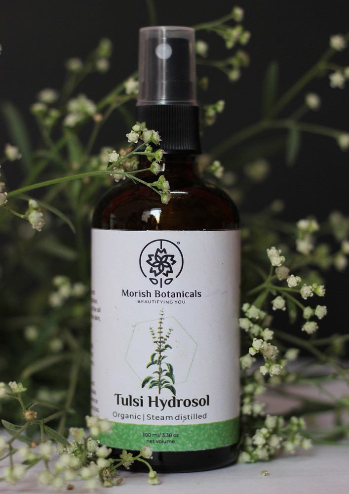 Morish Botanicals, Holy Basil/tulsi Hydrosol, 100ml - Clarifying Toner For Acne Prone Skin, Suited For All Skin Types, Natural, No Alcohol/fragrance