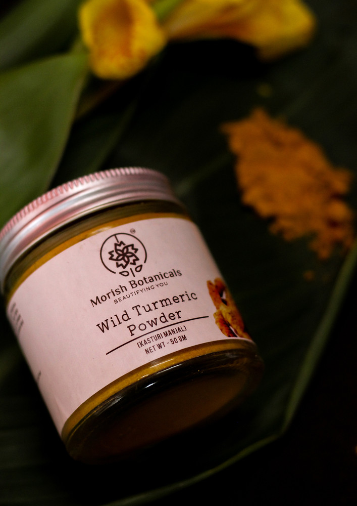 Morish Botanicals, Wild Turmeric Powder, 50g [kasturi Manjal, Curcuma Aromatica, Jangli Haldi]
