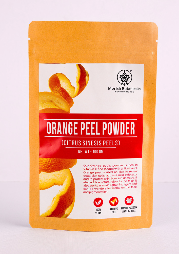 Morish Botanicals, Orange Peel Powder (Shade Dried , 100% Pure) 100 gms