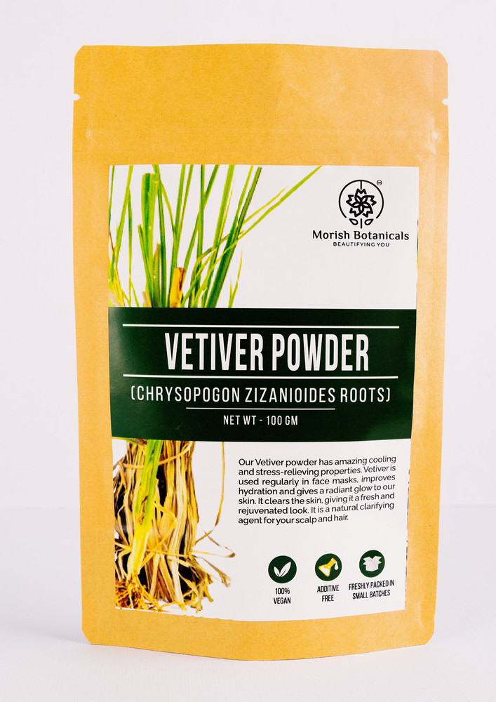 Morish Botanicals, Vetiver Root Powder (khus Roots Powder), 100gms
