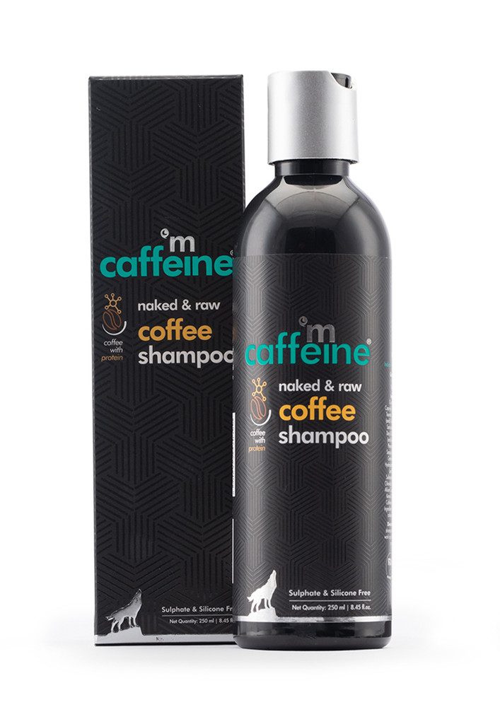 Mcaffeine Naked & Raw Coffee Shampoo For Hair Fall Control With Protein & Argan Oil (250ml)