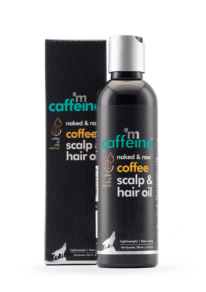 MCAFFEINE NAKED & RAW COFFEE SCALP & HAIR OIL FOR HAIR GROWTH WITH REDENSYL & ARGAN OIL (200ML)