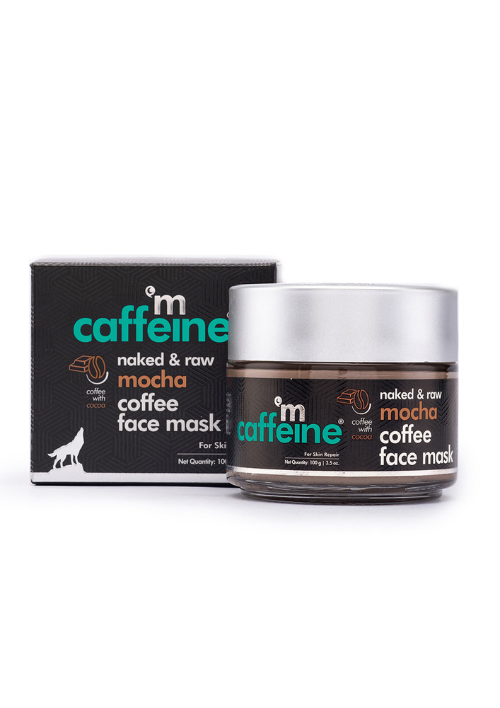 MCAFFEINE MOCHA COFFEE FACE MASK FOR SKIN REPAIR & SEBUM CONTROL WITH COCOA, BENTONITE & KAOLIN CLAY (100GM)