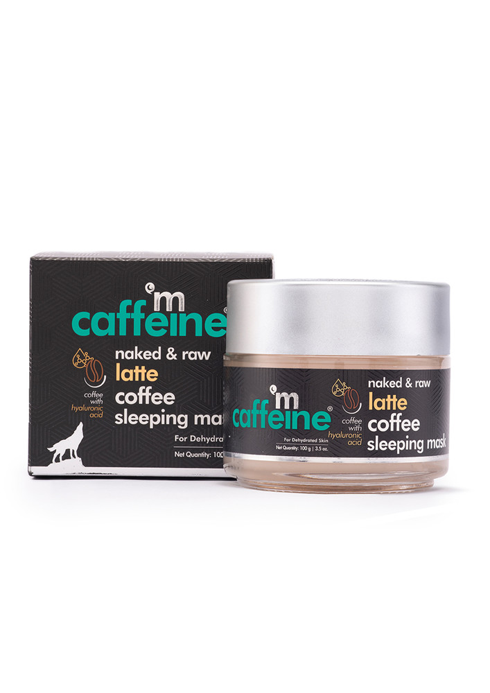 Mcaffeine Latte Coffee Sleeping Face Mask With Niacinamide & Hyaluronic Acid For Hydration & Skin Repair(100gm)
