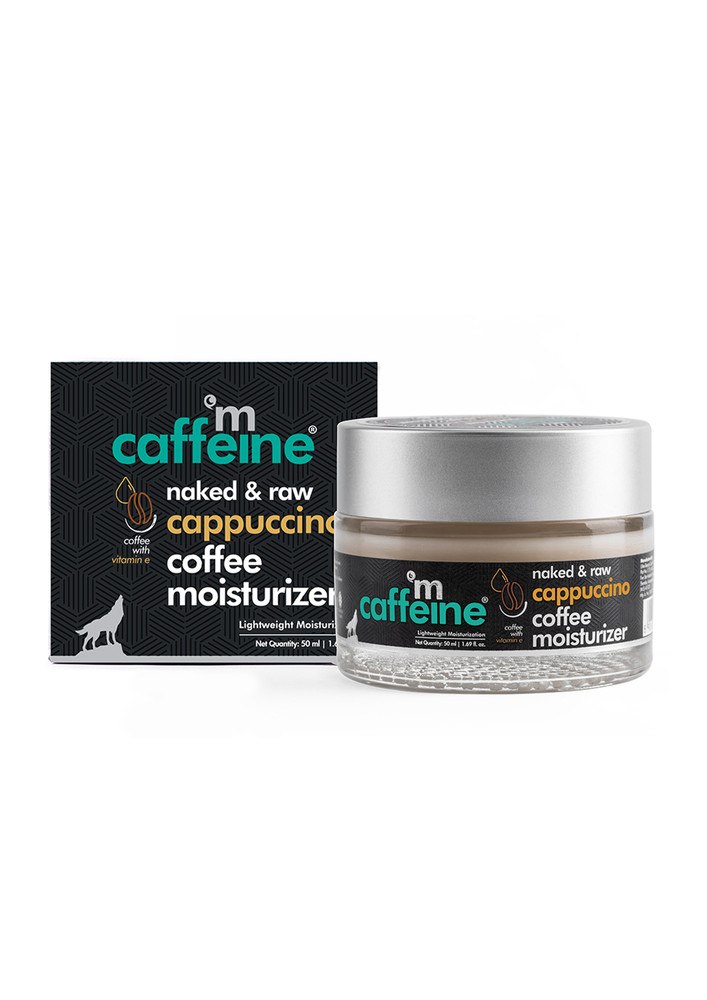 Mcaffeine Lightweight Cappuccino Coffee Moisturizer With Vitamin E & Almond Milk For Toning & Soothing (50ml)