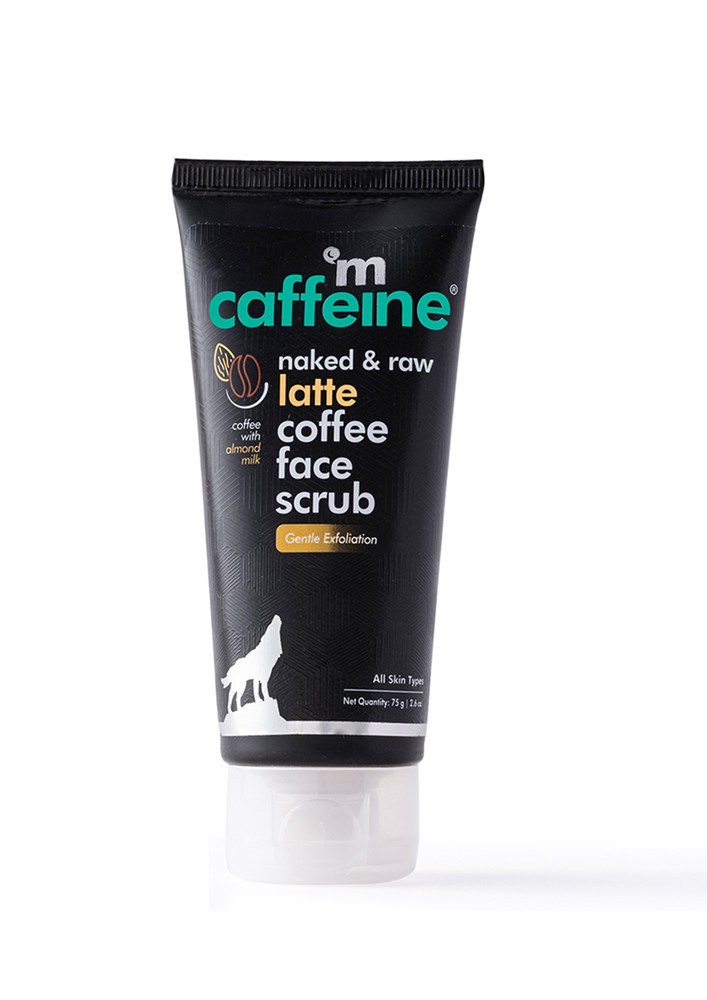 Mcaffeine Latte Coffee Gentle Exfoliating Face Scrub For Moisture Retention With Shea Butter (75gm)