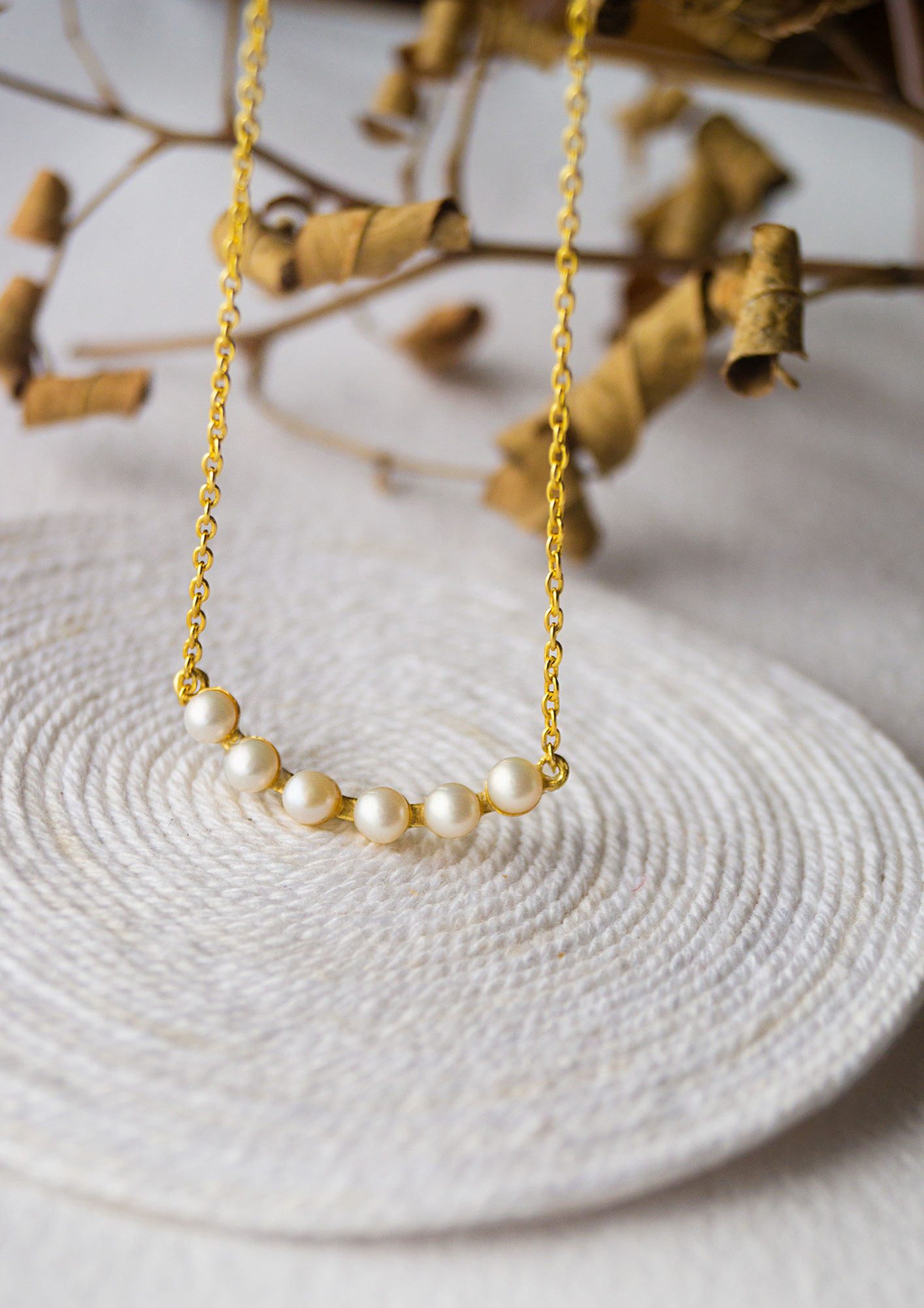 Dainty Small Pearl Pendant Necklace | Handmade Jewelry | Cara O Sello Brand