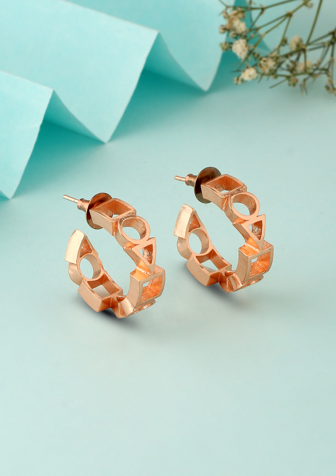 LUDIC HOOPS ROSEGOLD-SMALL