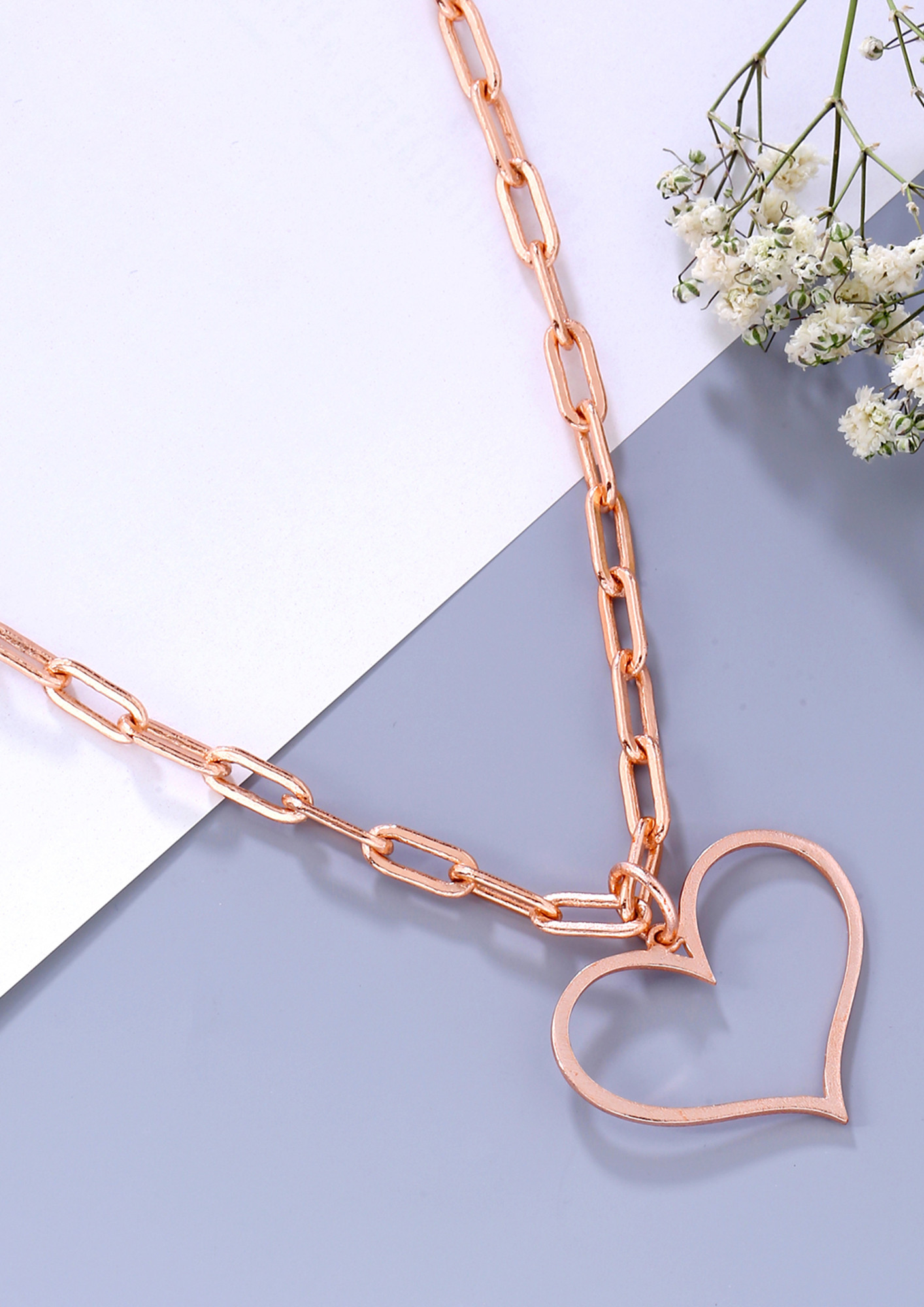HAPPY HEART NECKLACE ROSEGOLD
