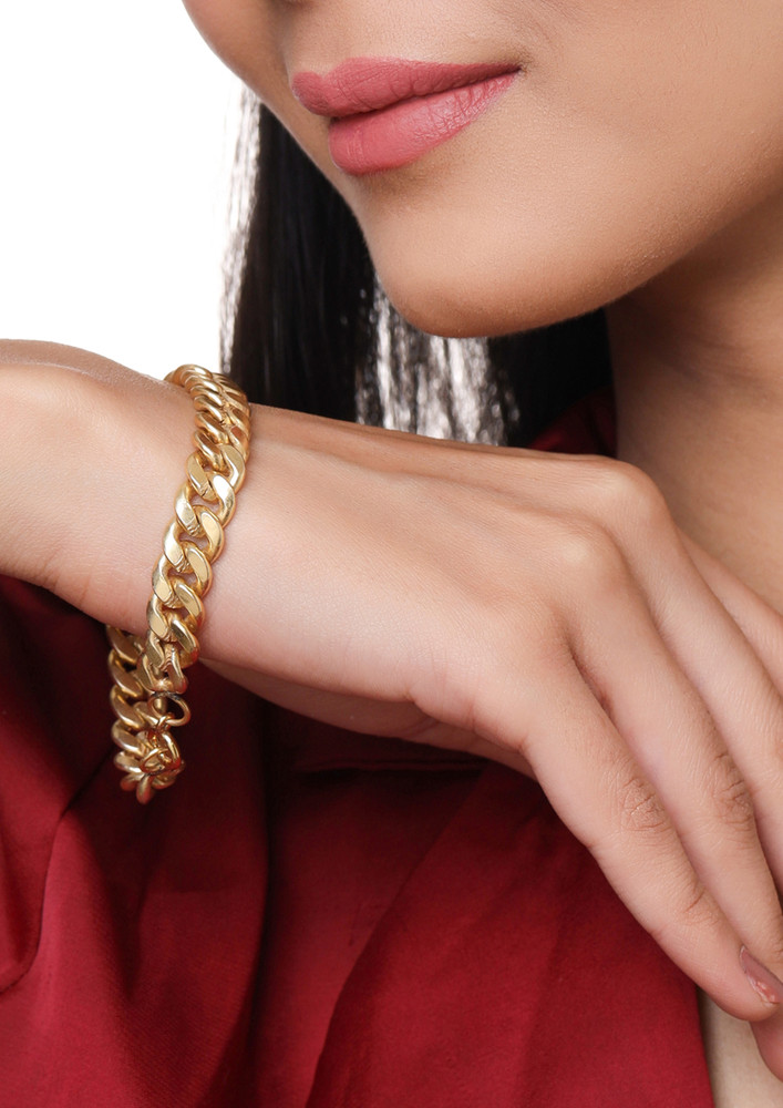 Curb Chain Bracelet Golden