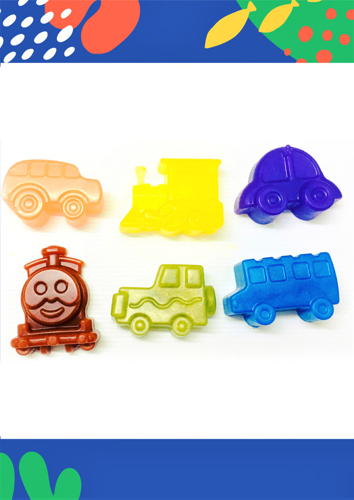 Mrija - Vehicle Shaped Glycerine Moisturising Soap Set Of 6 For Kids In Assorted Shapes And Fun Fragrances (App 40 Gm Each), Perfect For Return